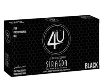 4u Bitkisel Kalıp Sir Ağda Black ( Siyah ) 400 ml