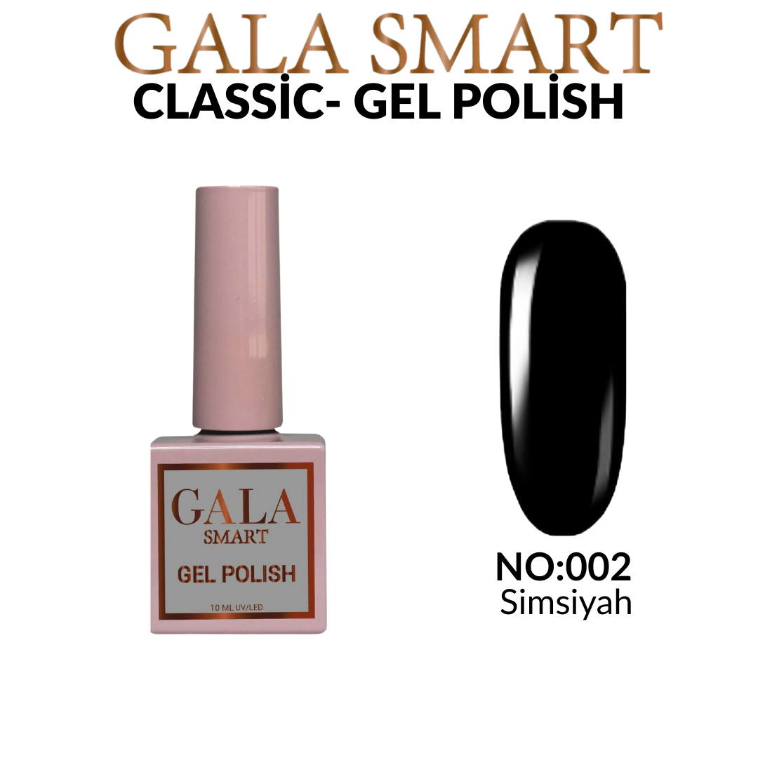 GALA SMART TAM SİYAH KALICI OJE 10ML NO:02