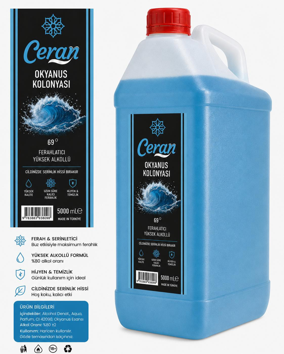 OKYONUS KOLONYASI 5 LİTRE