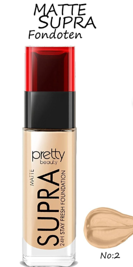 Pretty Beauty Supra 24h Stay Fresh Matte Foundatıon 02