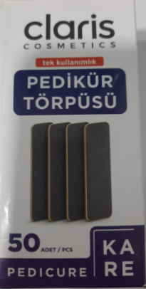 TEK KULLANIMLIK PEDİKÜR TÖRPÜSÜ 50AD KARE